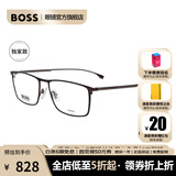 雨果博斯（HUGO BOSS）明星同款 近视眼镜男女光学可配镜框轻质钛架全框0976 4IN 57MM