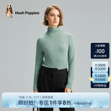 Hush Puppies暇步士女装秋中高领长袖打底衫T恤 135果绿 L