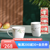 华光国瓷 骨瓷水杯 办公室茶杯咖啡杯家用喝水杯 高档伴手礼 前程似锦 前程似锦（单装）