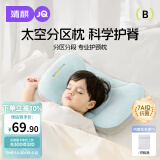 婧麒（JOYNCLEON）婴儿枕头分区宝宝枕护颈神器6个月以上儿童枕头 蓝1-3岁Jzt152535