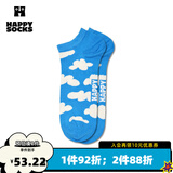 Happy Socks袜子女男袜春夏款薄荷曼波云朵袜短袜 晴空云朵 1双 M 36-40