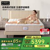 金可儿（Kingkoil）乳胶床垫三区独立袋弹簧软硬适中护脊1.8x2米五星酒店款 碧玺系列 碧玺升级款【31cm】爆款 180*200cm