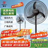 华生（Wahson）电风扇家用落地扇交流定频电扇立式工业扇18吋牛角扇低噪大风量宿舍办公车间商用强力风扇FS-D1806