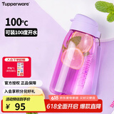 特百惠（Tupperware）乐趣550ML塑料杯夏季男女学生便携运动水杯子大容量双饮口 冰沙紫