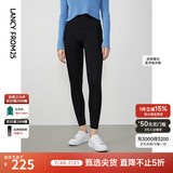朗姿【联名系列】棉质显高鲨鱼裤冬季新款休闲裤 黑色 M