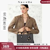 纽芝兰（NUCELLE）黑色鸭子托特包包女2025容量上课通勤手提单肩大包生日520礼物