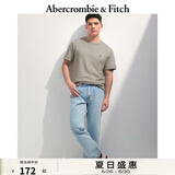 ABERCROMBIE & FITCH【基础多色T】男装25夏季新款经典小麋鹿短袖T恤KI124-9235 橄榄绿 S (175/92A)