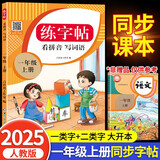 练字帖一年级上册 2025年新版一年级语文同步练字帖 小学生练字帖每日一练 写好中国字 硬笔钢笔字帖生字笔画笔顺练习