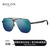 BOLON暴龙眼镜飞行员太阳镜驾驶镜钓鱼露营遮阳防晒墨镜男女款BL8068 BL7199D17深蓝绿【碳纤维镜腿】