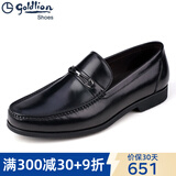 金利来（Goldlion）男鞋2025新款商务正装鞋皮鞋男休闲鞋男士皮鞋豆豆鞋透气软底软皮 黑色皮鞋G515310502AAA 38