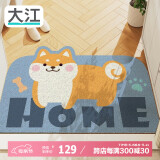 大江入户地垫入户门脚垫门口丝圈地垫宠物垫子80x120cm