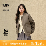 森马棉服男防水防油防污防风冬装厚飞行员棒球领夹克109724112101