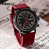 菲都狄都（Fido Dido）学生手表女初高中考试专用生日礼物送儿童石英表男七喜小子FD2357 温莎嫣红