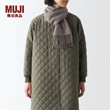 无印良品（MUJI）羊毛编织 围巾 围脖 保暖 女式 冬季 DD0IOA4A 深咖啡棕色 35*164cm