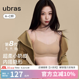 ubras虞书欣同款无尺码【小奶皮文胸】细肩带粉底液美背内衣女文胸 文胸-隐形肤色 亚洲女性自然肤色 均码 -mini【背心款】80-100斤