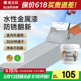 嘉宝莉（CARPOLY）防锈漆水性金属漆入户门改色漆彩钢瓦翻新专用漆油漆涂料中灰3kg