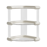 【9成新】京东京造多功能毛巾架拖鞋架 免打孔太空铝单杆厨房卫生间浴室置物架 50cm