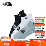 北面（The North Face）运动袜中性款舒适吸湿透气三双装户外旅行25新品|3RJC CV4/宇宙黑/雪峰白/星辰灰 M
