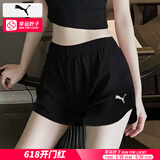 彪马（PUMA）短裤女 25夏季新款运动裤跑步训练健身休闲舒适透气休闲短裤女 【主推黑色款】迷人黑显瘦/100%聚酯纤维 M