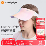 moodytiger儿童空顶帽防晒帽夏季男女童3D可折叠轻便遮阳太阳帽运动棒球帽子 戈梅拉之光