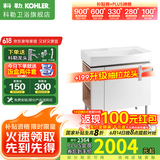 科勒（KOHLER）亲悦浴室柜陶瓷一体盆卫生间洗漱台智能镜柜洗手盆柜组合2281 【80CM】亲悦浴室柜