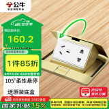 公牛（BULL）开关插座五孔地插座阻尼式全铜地脚插座五孔地板地面插座GD5Z223