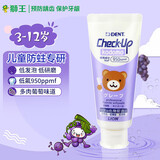 狮王（Lion） DENT齿科级 儿童牙膏60g 低氟低研磨低发泡天然木糖醇【葡萄味】