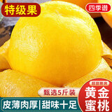 京地达丹东黄金蜜桃黄油桃子水果黄桃净重5斤单果250g源头直发包邮