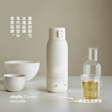 olayks电热水壶 便携式烧水壶 电热水杯 大容量旅行神器保温杯0.6L