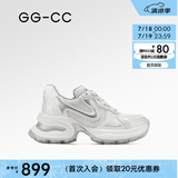 GG-CC【明星同款】月落星河银色厚底老爹鞋女2023秋季新款G23X4317 银渐白 36