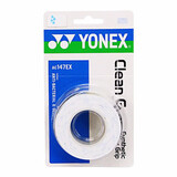 YONEX尤尼克斯羽毛球手胶轻薄防滑吸汗功能型柄皮AC-147EX白/天蓝3条装