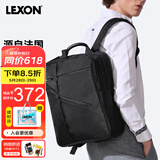 乐上（LEXON）双肩包电脑包15.6/16英寸笔记本背包男双隔层书包旅行防泼水黑色