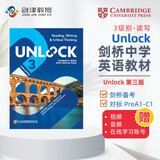 原版进口 剑桥Unlock教材第三版  Unlock 3级别读写 Reading Writing （含在线账号+音视频）剑桥大学出版社  新版剑桥初中英语教材 听力口语阅读写作课程培训