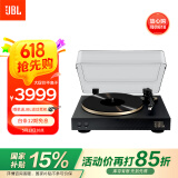 JBL音乐圆舞曲 SPINNER BT 专业留声机黑胶唱片机无线蓝牙唱盘机唱机 黑金色