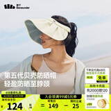 蕉下（beneunder）遮阳帽女帽子防晒帽女太阳帽大帽檐防紫外线空顶帽贝壳帽户外登山 【花瓣型帽檐】高岭白