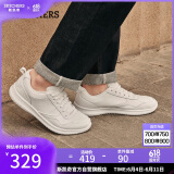 斯凯奇（Skechers）男鞋夏季商务皮鞋舒适板鞋透气软底轻便休闲鞋户外工作鞋210835