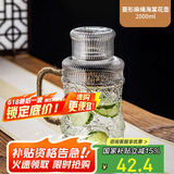 唯铭诺玻璃水壶耐高温冷水壶家用凉水壶复古泡茶养生花茶壶凉白开扎壶