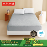 京东京造 兰精天丝防水床笠 3层加厚夹棉A类床垫床罩保护套 1.8米床 灰色