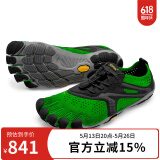 Vibram公路跑步五指鞋男 户外晨跑健身运动鞋透气耐磨跑步鞋 V-RUN 绿色 43