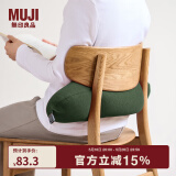 无印良品（MUJI） 舒适颈部靠枕 旅行u型枕颈枕飞机护颈椎旅行枕 助睡眠护颈枕脖枕 卡其绿 宽16*长64cm