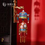 中国国家博物馆圆形宪宗行乐图宫灯冰箱贴可发光国潮新中式送朋友生日礼物