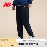NEW BALANCE 25年男款休闲舒适潮流运动百搭运动裤MP41519 BK XL 