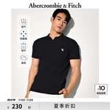 ABERCROMBIE & FITCH【舒适透气】男装25夏季新款经典小麋鹿POLO衫T恤KI124-5182 黑色 XL (180/116A)