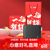 七匹狼钱包男短款牛皮卡包证件包父亲节实用礼物送父亲送爸爸 黑色