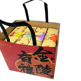 金陵十二钗金陵十二钗雨花茶酥桂花香酥核桃香酥蟹黄香酥南京风味特产零食 四盒+礼袋200g*4盒