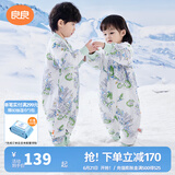 良良（liangliang）婴儿睡袋夏季空调房防踢被宝宝纯棉可拆袖儿童睡袋 林中歌·春秋款【适合20-25℃】 S（建议身高60-75cm）