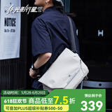 光影行星（GYXX）笔记本电脑包男16英寸大容量手提斜挎包单肩包适用苹果联想拯救者 追光白-中号【装13-14寸电脑】
