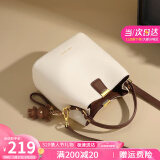viney牛皮包包女包品牌水桶包轻奢单肩斜挎包生日520送女朋友礼物老婆