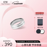 丹尼尔惠灵顿（DanielWellington）dw戒指男饰品绸缎白银色情侣对戒520礼物送男友DW00400051