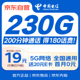 中国电信流量卡【高速网络】全国通用19元低月租手机卡电话卡非无限长期永久纯上网5G